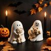 Gypsum Mold Handmade Ghost Mold Plaster Figurine Mold Translucent White For Handcraft Teaching Desktop Decorative Candles Home