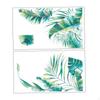 2Pcs Green Leaves Wall Stickers Plants Decals Home Waterproof Removable PVC Wallpapers