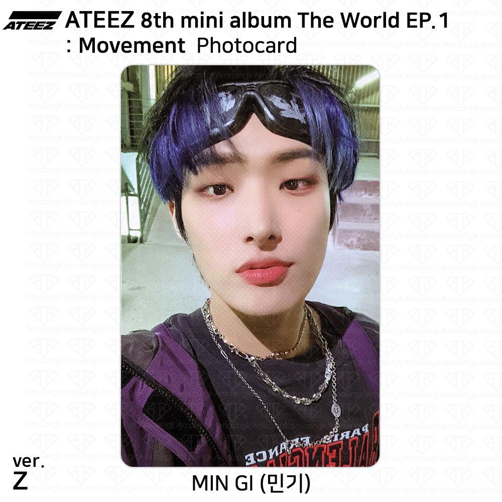 ATEEZ 8-й мини-альбом The World EP.1 : Официальное удостоверение личности движения Фотокарта КПОП