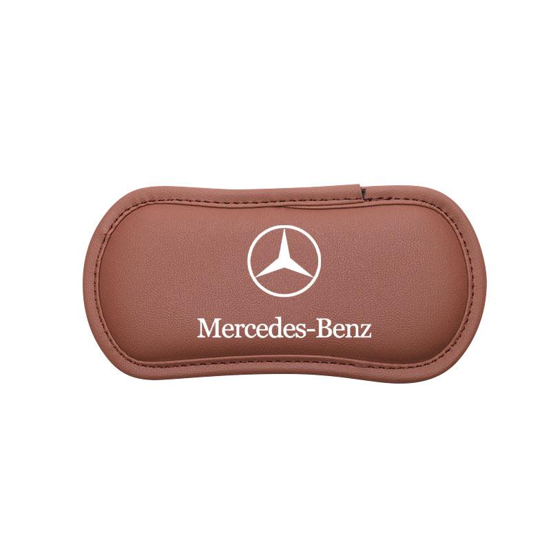 AABIG1 Leather Car Pillow Car Knee Pad Elastic Memory Foam Leg Pad Stickers For Mercedes-Benz W213 W212 W220 W221 W222 W108 W126