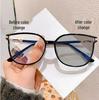 Women's Fashionable Photochromic, Anti-Blue Light, Progressive Reading Glasses - Face-Slimming, Temperamental Large Frame