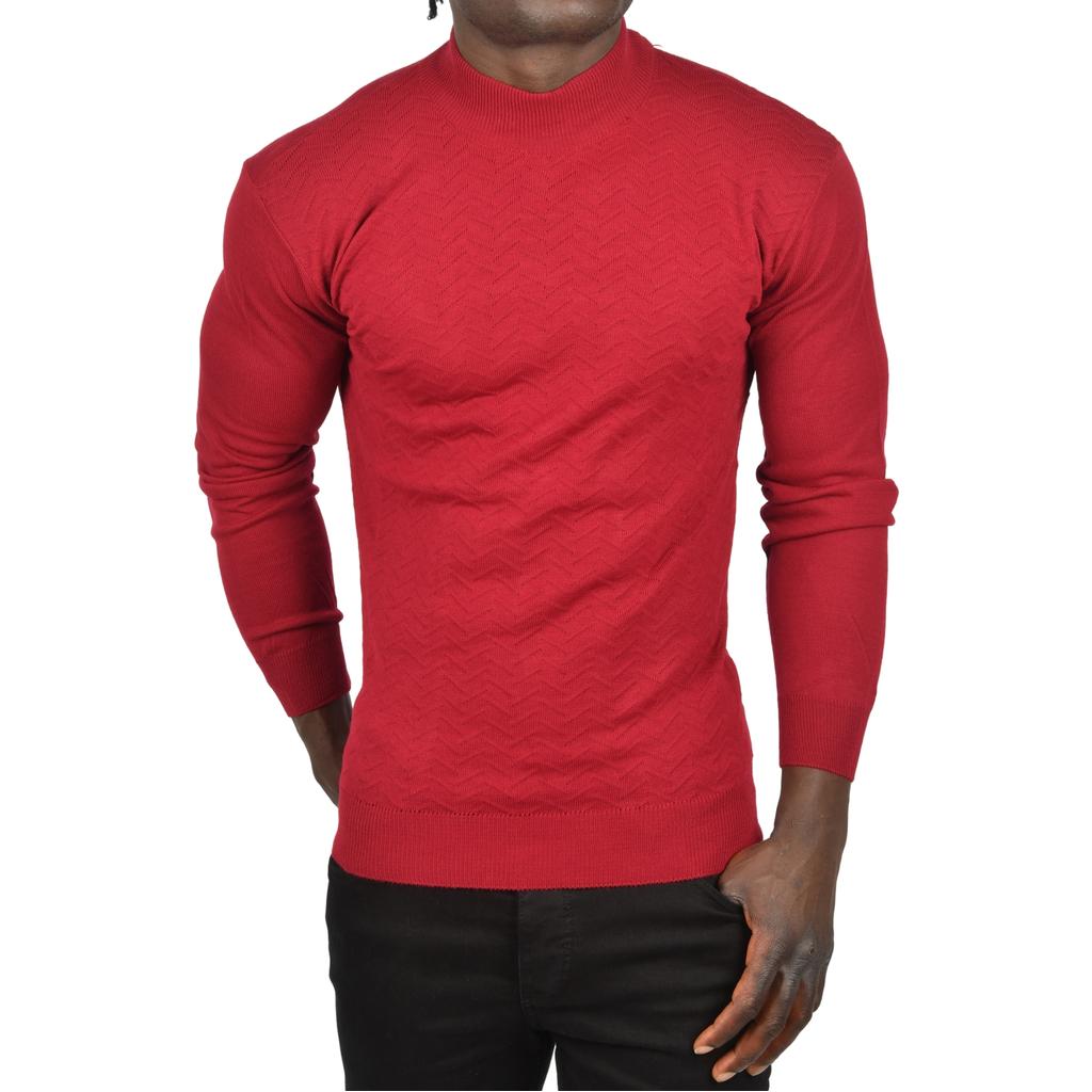 DeepSEA Полуводолазка с зигзагообразным узором и тонким трикотажным воротником 2505496