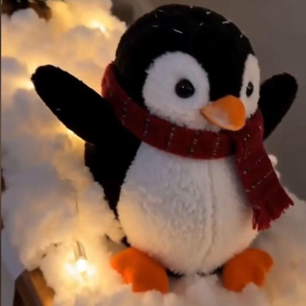 Penguin Christmas Stair Snow Decor Illuminating Snow Scene Decoration Holiday DIY Decorations