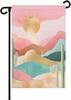 Cactus Ombre Colorful Mountain Garden Ags Double Sided Welcome, 12x18 Inch XXQ