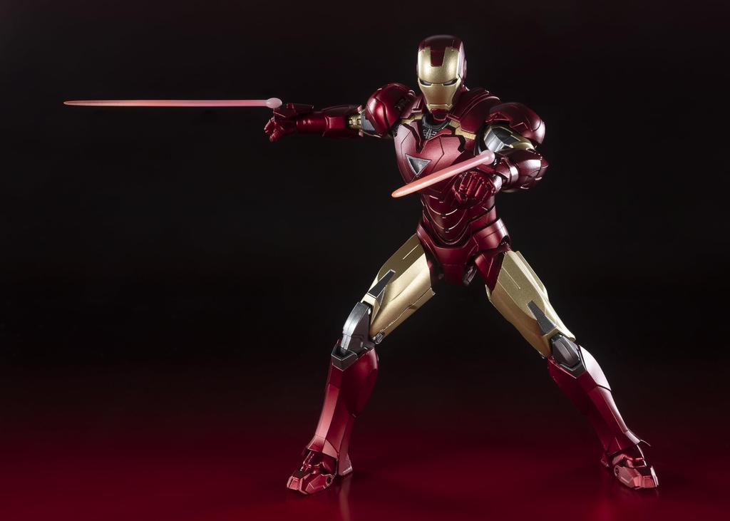 TAMASHII NATIONS SHFiguarts Железный человек Марк 6 (САГА БЕСКОНЕЧНОСТИ) приблизительно. 150 мм ПВХ и АБС литая окрашенная подвижная фигурка