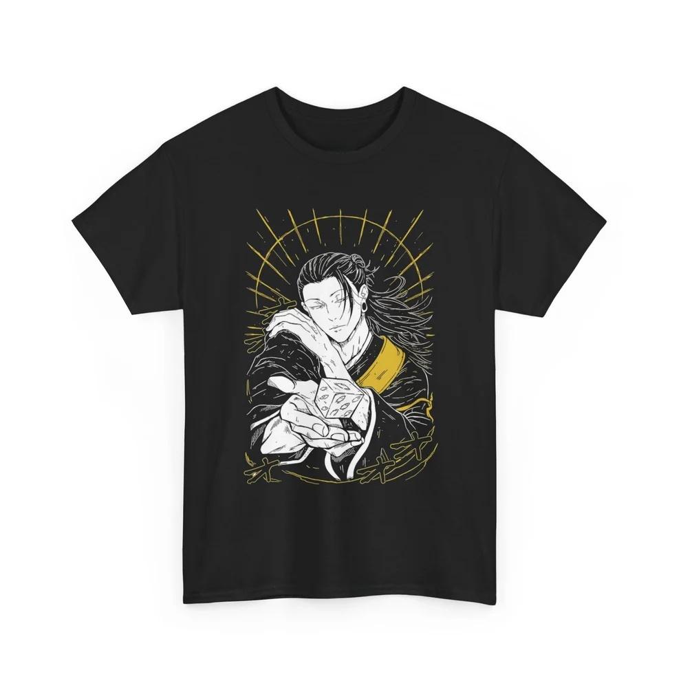 Jujutsu Kaisen Cursed Dice Sorcerer Pure Cotton T-shirt Anime Style Fashion Comfortable Casual Short Sleeved Shirt Unisex
