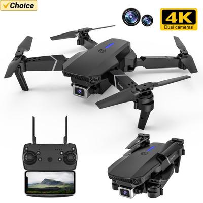 Радиоуправляемый Дрон Новый E88Pro 4K Professinal с широкоугольной двойной HD-камерой 1080P Складной радиоуправляемый вертолет WIFI FPV Фартук с удержанием высоты Продажа