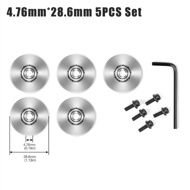 Шариковые подшипники для фрезерной фрезы, направляющие, набор ключей для подшипников, комплект принадлежностей 4,76 мм, 6,35 мм, 12,7 мм