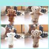 Bear Teddy Plush Keychain Pp Cotton Filled Bag Decor  Kids Gift Stuffed Animal