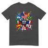 2026 Soccer World Usa Flag Burst Fan Tee TShirt