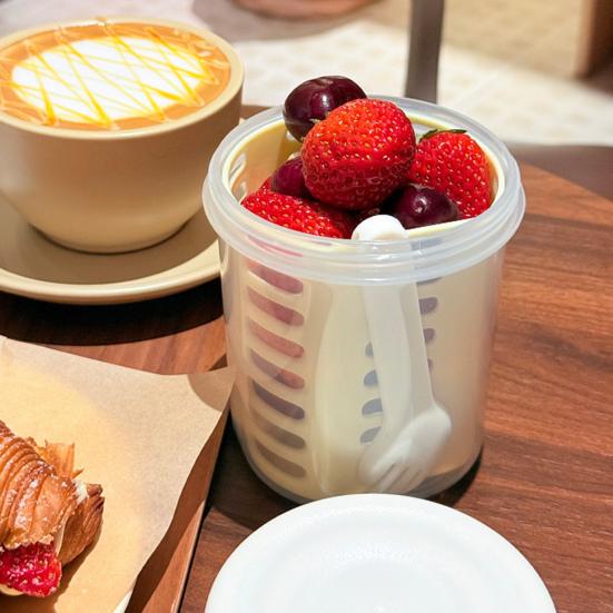 Салатная чашка 501-600 мл из пищевого полипропилена, герметичная переносная салатная коробка с улучшенной крышкой