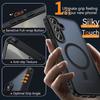 Case and Tempered Glass - BOOLING - for Samsung Galaxy S25 Plus - Black - Magnetic Ring - Optimal Protection