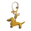 PU Leather Animals Keyring Hanging Ornament Mini Car Key Accessories Dachshund Dog Keychain  Men