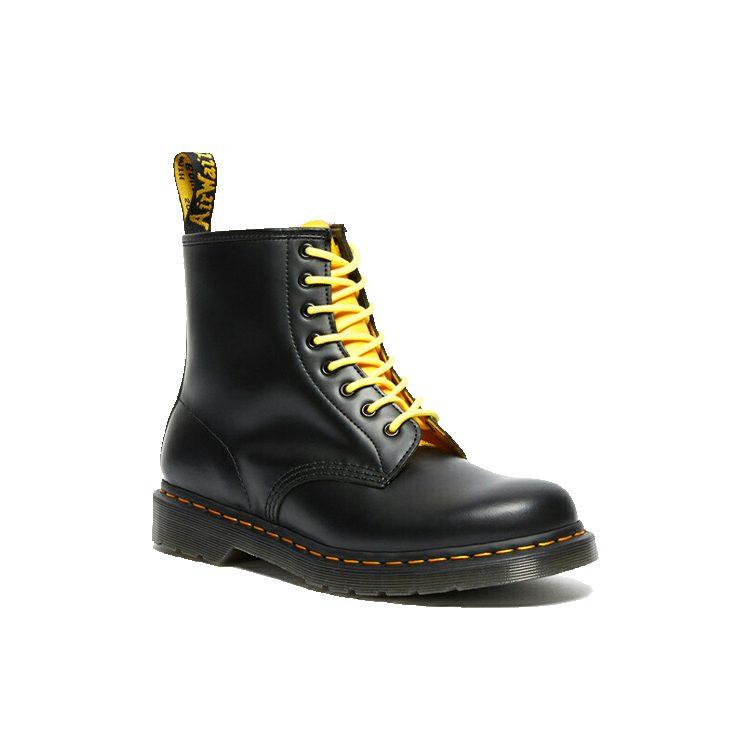 Доктор. Ботинки Dr. Martens 1460 с контрастной гладкой кожей на шнуровке 'Черные' 27287001
