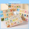Learning Wooden Early Puzzle With Animal And Occupation Scenes For Children
