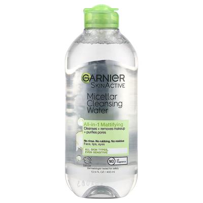 SkinActive, Мицеллярная очищающая вода, универсальное средство для снятия макияжа, для жирной кожи, 13,5 жидких унций (400 мл)