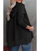 Azura Exchange Batwing Sleeve Hoodie with Pocketed Henley