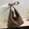 New Autumn and Winter Frosted Suede Tote Bag Large Capacity Commuting Casual Shoulder Bag Fashionable and Versatile Women's Bag