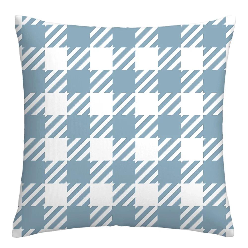 Наволочка из льна с геометрическим узором в виде озера и белого цвета для дивана, украшение для дома, может быть изготовлено по индивидуальному заказу 40x40 45x45 50x50 60x60