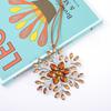Best-selling Christmas Snowflake Zinc Alloy Ornaments Colorful Snowflake Pendants Christmas Trees  Small Commodities