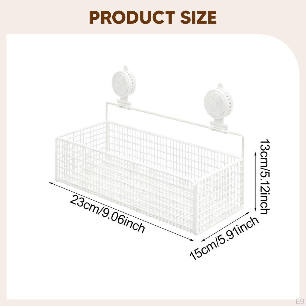 Полка-органайзер для ванной комнаты, многоцелевой держатель для хранения шампуня на присосках, настенный
