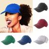 Adjustable Half-Empty Top Women's Baseball Cap Hip Hop Caps Sun Visor Hat Messy Bun Ponytail Cap