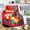Custom Name Tonga Polynesian Tattoo Design Home Customize Your Name Blankets Comfortable Soft Lightweight Allseason Multipurpose Blanket For Picnics