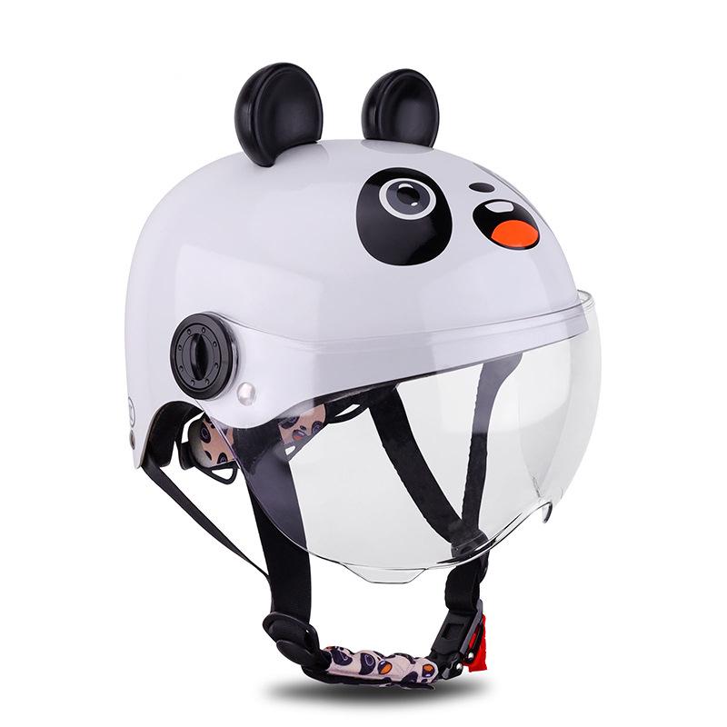 Children's Cycling Helmet with Anti-fog UV Goggles and Sound Ears