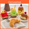 Bread Cute French Plush Keychain Realistic Croissant Plushie Food Decor Toy