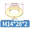 Утолщенная круглая латунная шайба M2-M20
