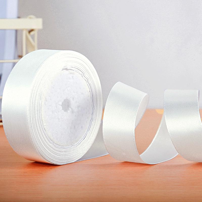 Полиэстеровая атласная лента 2,5 см для подарочной коробки и аксессуаров для волос
