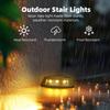 4PCS Solar Step Lamp Outdoor Home Garden Staircase Patio Lights Steps Walkway Lights Solar Lamp Outdoor LED Decorative Lights