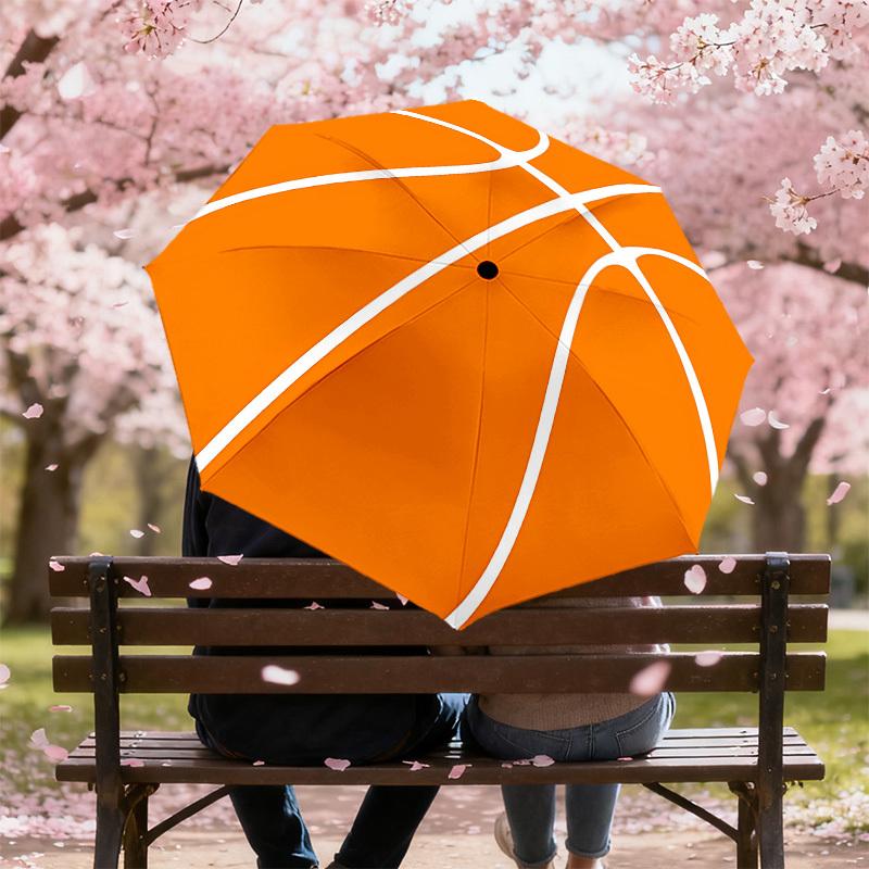 1PC basketball Automatic Open/Close Umbrella with Windproof, 8-Rib Sturdy Canopy, Durable Ribs, Fashionable Design1287A