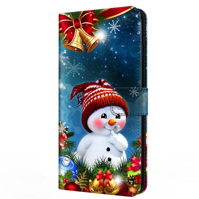 Чехол для Xiaomi Poco F7 F 7 с подставкой-книжка из кожи Merry Christmas Магнитный кошелек-защита Redmi Turbo 4 Pro