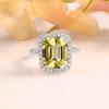 5,25 карат натуральный желтый сапфир драгоценный камень ручной работы из стерлингового серебра 925 пробы помолвочное свадебное кольцо подарок для нее