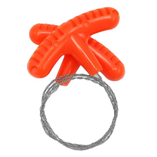 Тросовая пила из нержавеющей стали Ручная карманная веревочная пила с ручкой Эргономичная ручка Портативная пила для аварийного выживания Инструмент для резки труб из ПВХ