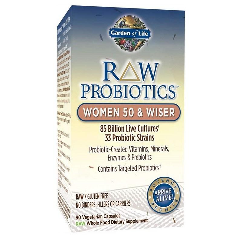 Garden of Life Garden of Life Raw Probiotics для женщин 90 веганских капсул, 90 таблеток, 1 шт.