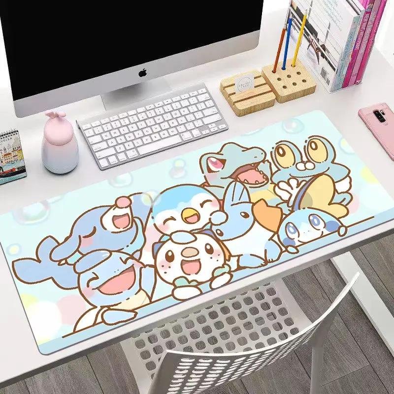 Anim Pokmon Pikachu  Leather Mouse Pad Pokmon Gaming Extra Large Gaming Keyboard Desktop Pad Childrens Writing Table Mat