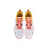 Li Ning Fabric Synthetic Leather Shock Absorbing Non-Slip Wear-Resistant Low-Top Training Shoes Unisex Sneakers White Red Yellow APTT005-2