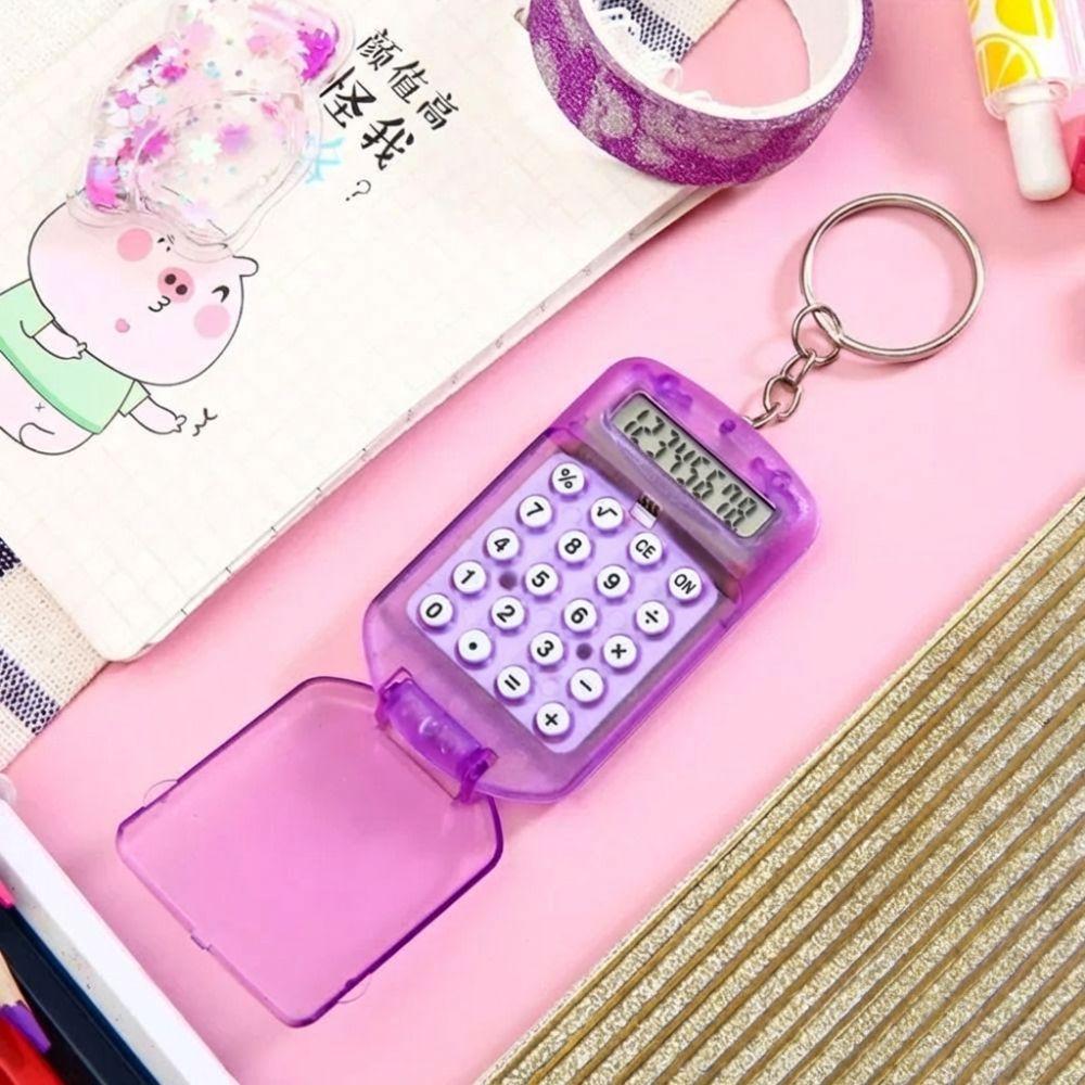Multifunctional Key Chain 8 Digits Display Student Stationery New School Supplies School