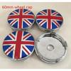 4pcs 56mm 60mm forMINI Car emblem Wheel hub Center Cap Badge covers sticker Decal Styling accessories