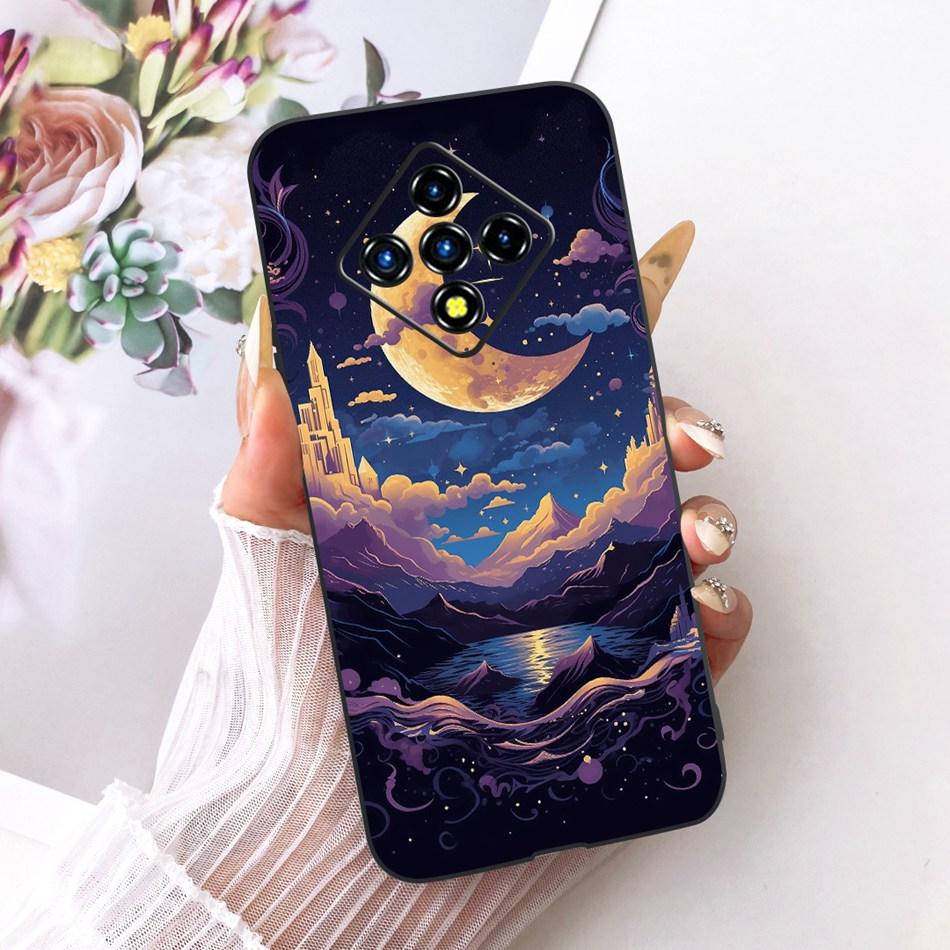 For Infinix Zero 8 8i X687 X687B Cool Dragon Tiger Pattern Phone Case For Infinix Zero8 Zero8i Black Silicone Soft Cases