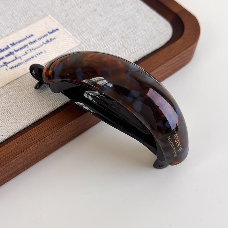 Ацетатная заколка-банан, заколка-твист, корейская новая заколка для хвостика, простая большая нескользящая заколка для волос, головной убор, аксессуары для волос для девочек и женщин