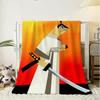 Movie Samurai Jack Throw 240g Flannel Blanket Lightweight Soft Skin-friendly Summer Thin Throw Blanket