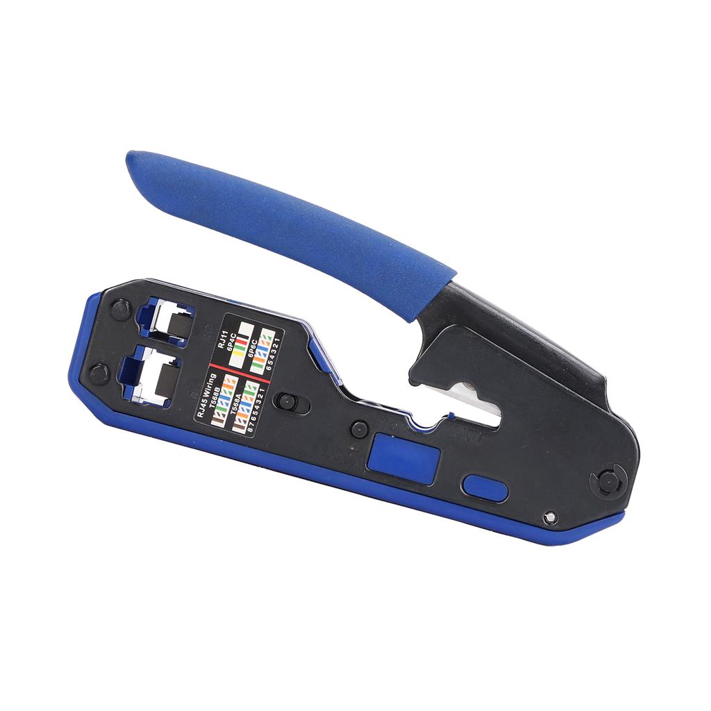 Набор инструментов для обжима RJ45 Сетевой кабель Ethernet Jack Проходной обжимной инструмент для Cat5e Cat6 Cat6a