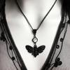 2024 Vintage Gothic Cross Necklace Alloy Necklace Glass Heart Pendant Punk Style Necklace