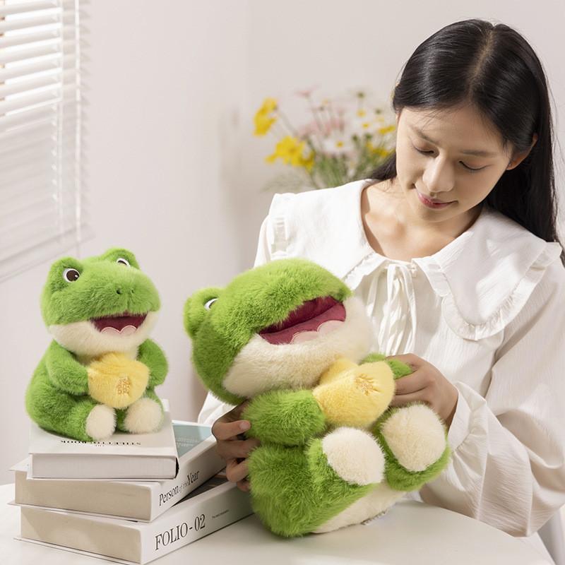 Adorable Plush Money Frog Lovely Stuffed Animal Ultra Soft Music Toy