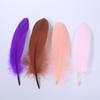 Colorful Party Feathers Craft Natural Goose Feather For Diy Home Decor White Wedding Feathers 100Pcs/Pack Garment Accessories