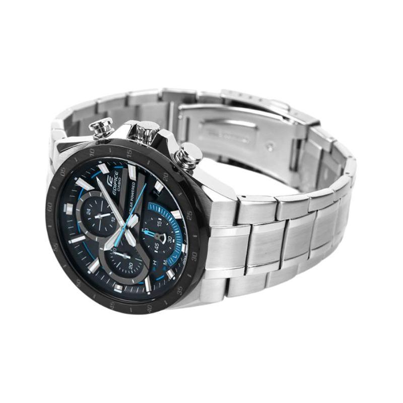 Casio EDIFICE Модные Деловые Универсальные Кинетические Дизайн Цепь Классические Три Циферблата Шесть Стрелок Водонепроницаемые Кварцевый Механизм Нержавеющая Сталь EQS-920DB-1B