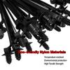 160PCS Car Wire Harness Fastener Tie Cars Corrugated Pipe Cable Ties Wrap Cable Clamp Clips Management Car Wire Organizers